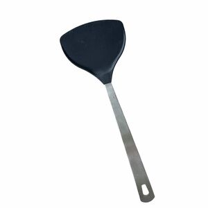 AMCO Nylon Wide Spatula Flipper #8068 Stainless Steel Silver/Black Cookware GUC